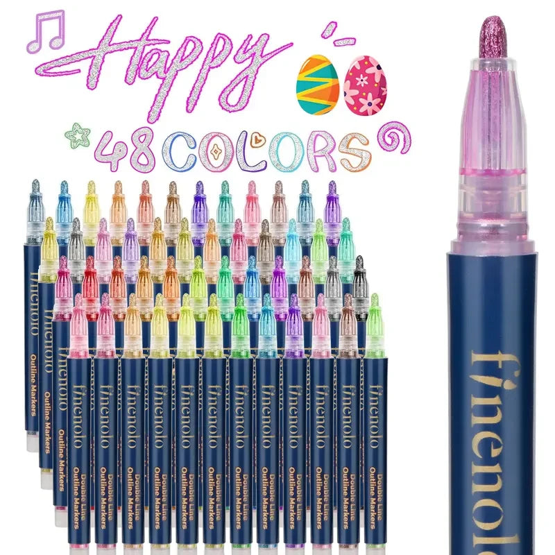 Outline Shimmer Marker Set