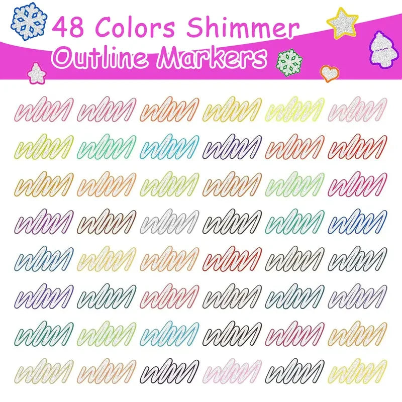 Outline Shimmer Marker Set