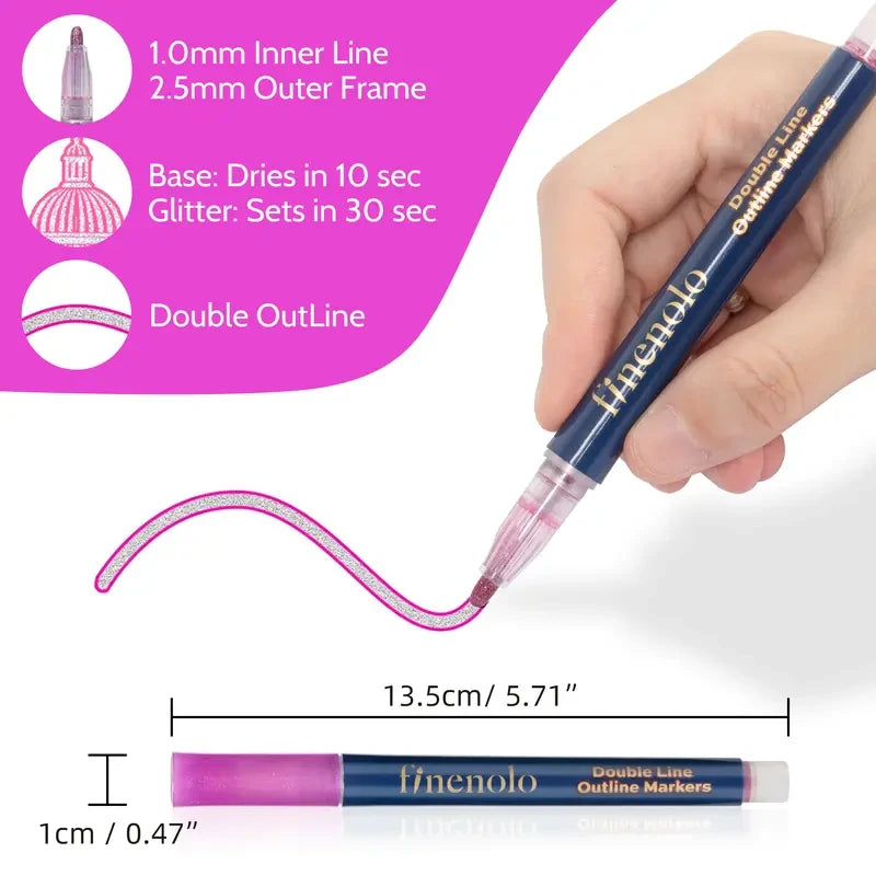 Outline Shimmer Marker Set