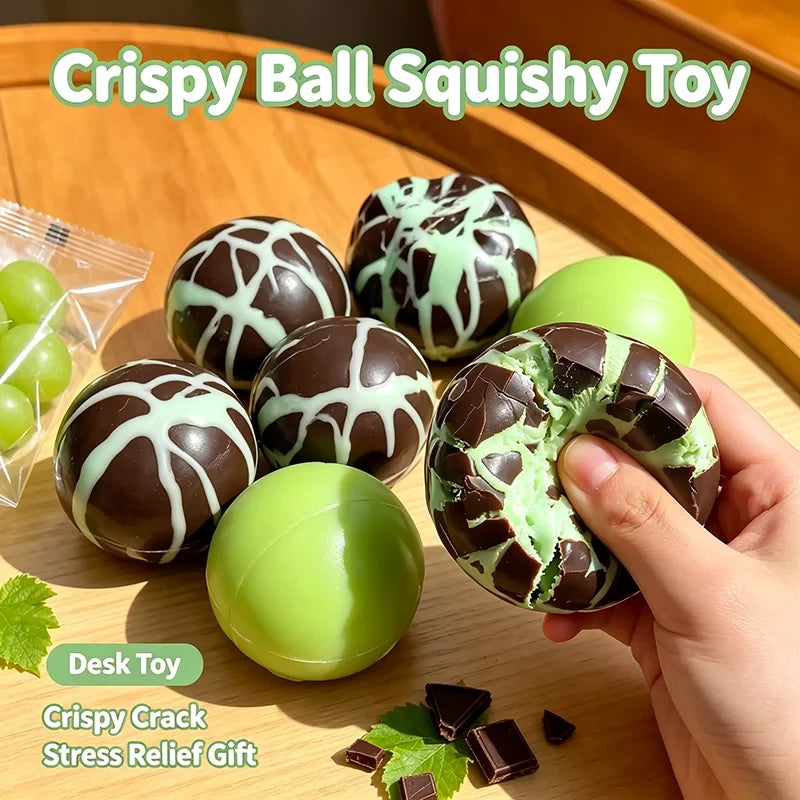 Mint Chocolate Crispy Wax Ball Fidget Toy